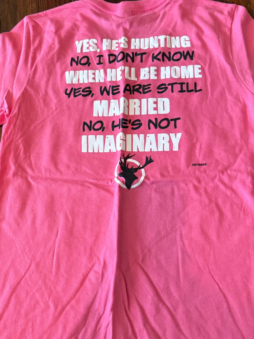 Funny Hunter’s Wife Pink Crewneck T-Shirt